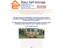 Tablet Screenshot of easyself-storage.com